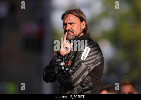 Meal, Germania. 01st luglio 2022. Primo : 1st luglio 2022, calcio, 1st Bundesliga, stagione 2022/2023, Test match, RWE, Rot-Weiss Essen - Borussia Monchengladbach, Gladbach Coach Daniel FARKE, Gladbach Credit: dpa/Alamy Live News Credit: dpa picture Alliance/Alamy Live News Foto Stock