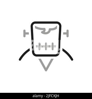 Semplice di Halloween relative icone di linea vettoriale. Collezione di icone di Halloween. Contiene icone come zombie. Illustrazione Vettoriale