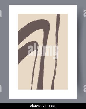 Design astratto di pareti d'arte moderna Illustrazione Vettoriale