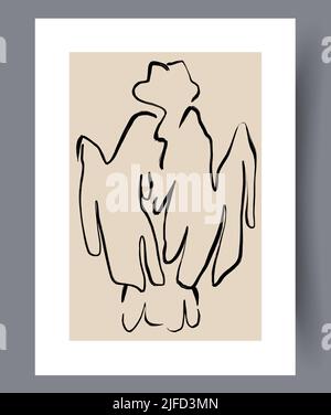 Design astratto di pareti d'arte moderna Illustrazione Vettoriale