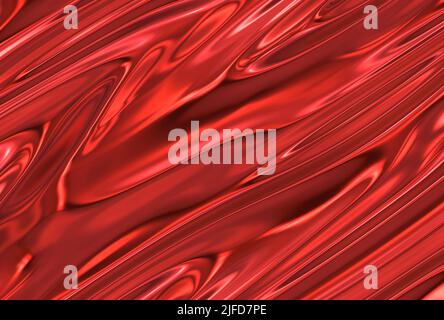 sfondo satinato lucido di colore rosso Foto Stock
