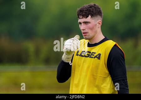 ZUNDERT, PAESI BASSI - GIUGNO 27: Aron van Lare di NAC Breda durante la prima stagione di addestramento 2022/2023 di NAC Breda al Midglas Trainingscentrum il 27 giugno 2022 a Zundert, Paesi Bassi. (Foto di Joris Verwijst/Orange Pictures) Foto Stock