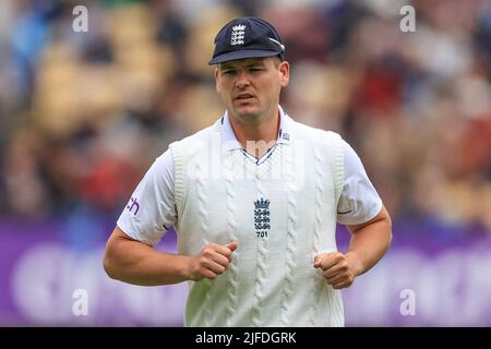 Birmingham, Regno Unito. 02nd luglio 2022. Alex Lees d'Inghilterra durante la partita a Birmingham, Regno Unito, il 7/2/2022. (Foto di Mark Cosgrove/News Images/Sipa USA) Credit: Sipa USA/Alamy Live News Foto Stock