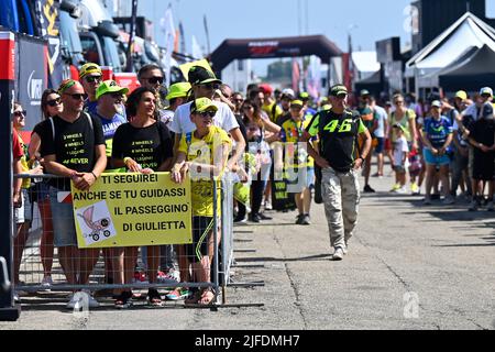 Misano, Italia. 02nd luglio 2022. Fanatec GT World Challange - Misano Atmosphere Credit: Independent Photo Agency/Alamy Live News Foto Stock