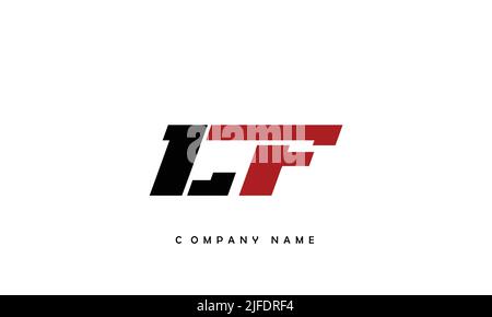 Logo LF, FL Abstract Letters Monogram Illustrazione Vettoriale