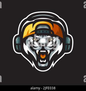 LOGO CAT MASCOT Illustrazione Vettoriale