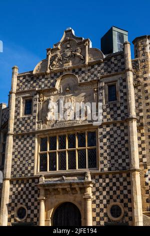 Il bellissimo municipio di Kings Lynn, nella città mercato di Kings Lynn a Norfolk, Regno Unito. Foto Stock