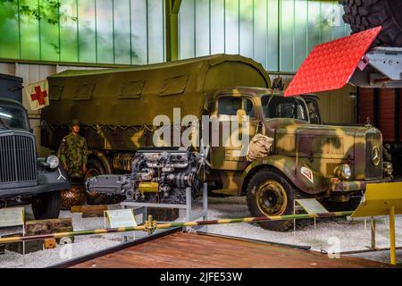 SINSHEIM, GERMANIA - mai 2022: Camion militare Mercedes-Benz L 4500 S WW2 3rd reich nazista Germania Foto Stock