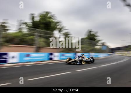 13 da COSTA Antonio Felix (por), DS Techeetah, DS e-Tense FE21 7th, actionda COSTA Antonio Felix (por), DS Techeetah, DS e-Tense FE21, ritratto durante l'ePrix di Marrakech 2022, meeting del Campionato del mondo di Formula e ABB FIA 2021-22, Sul circuito Internazionale Automobile Moulay El Hassan dal 30 giugno al 2 luglio, a Marrakesh, Marocco - Foto: Marc De Mattia/DPPI/LiveMedia Foto Stock