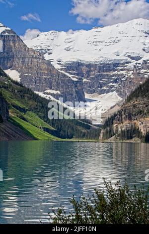 Il lago Louise e il Parco Nazionale di Banff Alberta Foto Stock
