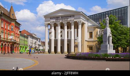 Serbia, Vojvodina, Subotica, Teatro Nazionale, Korzo, Foto Stock