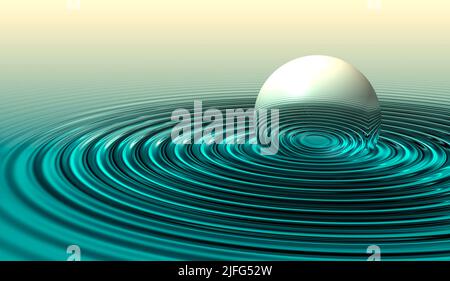 sfondo sfera futuristico Foto Stock