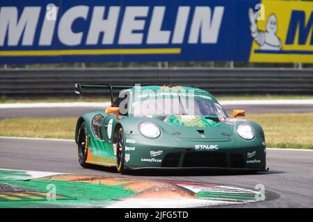 Autodromo di Monza, Monza, Italia, 03 luglio 2022, 93 PROTONI CONCORRENZA - PORSCHE 911 RSR 19 (M. Fassbender, Z. Robichon, R. Lietz) durante ELMS 2022 - European le Mans Series - Endurance Foto Stock