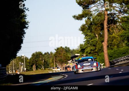 43 DUMAREY (BE) / BRUNN (DE) / BRUNN (DE), Porsche 911 RSR Turbo 2,1L / 1974 , azione durante il le Mans Classic 2022 dal 30 giugno al 3 luglio 2022 sul circuito des 24 Heures du Mans, a le Mans, Francia - Foto Damien Saulnier / DPPI Foto Stock