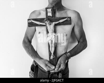 Italia, provincia di Milano, cristiano fedele Foto Stock