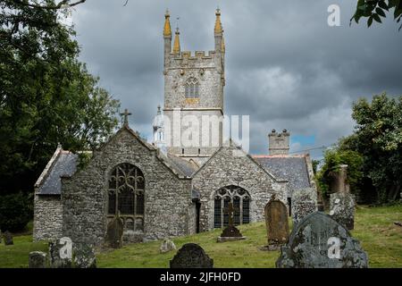 Chiesa parrocchiale di St Germoe, Germoe, Cornovaglia Foto Stock