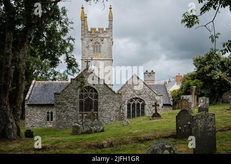 Chiesa parrocchiale di St Germoe, Germoe, Cornovaglia Foto Stock