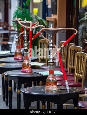 Londra, Regno Unito - Marzo 8th 2022: Bar Sisha nel centro di Londra, Regno Unito. Foto Stock