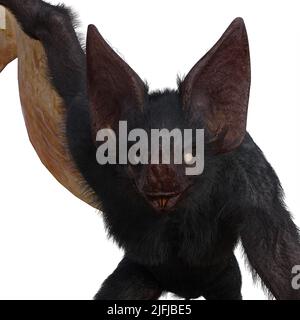 3d-illustrazione di un werebat di fantasia creepy isolato Foto Stock