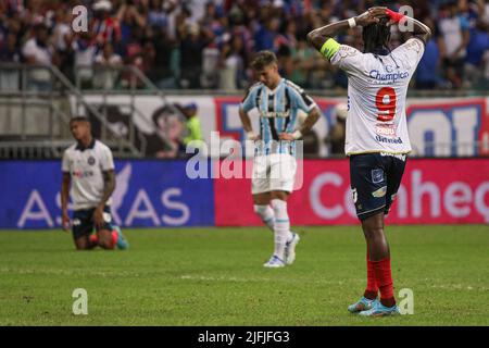 Salvador, Brasile. 03rd luglio 2022. BA - Salvador - 07/03/2022 - BRASILIANO B 2022, BAHIA X GREMIO Foto: Renan Oliveira/AGIF/Sipa USA Credit: Sipa USA/Alamy Live News Foto Stock