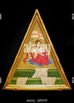 Cristo sollevatore - olio su tavola - Michele di Matteo - 1469 - Cremona, Italia, Museo Diocesano Foto Stock