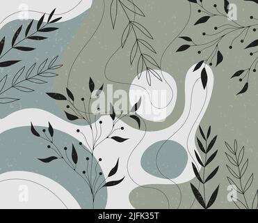 Sfondo astratto alla moda con forma Illustrazione Vettoriale