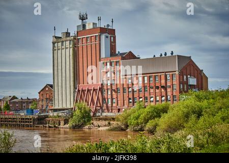 Centro di Selby, Westmill Foods Ideal Selby Flour Mill Foto Stock