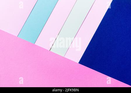 Astratto colore pastello carta texture sfondo minimalismo. Forme geometriche minime. Foto Stock