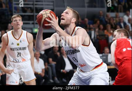 Brema, Germania. 03rd luglio, 2022. Primo : 07/03/2022 Basket: Nazionale Team Mondiali uomini Qualifiche Coppa del mondo Germania - Polonia Christian Sengfelder, GER/dpa/Alamy Live News Foto Stock