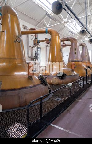 Distilleria di whisky Highland Park, distilleria Highland Park, Orkney, Scozia Foto Stock