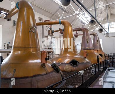 Distilleria di whisky Highland Park, distilleria Highland Park, Orkney, Scozia Foto Stock