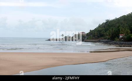 Bella Vengurla Beach District Sindhudurga stato Maharashtra India 06 15 2022 Foto Stock