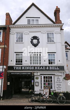 King's Head & Bell, East St Helen's Street, Abingdon (sul Tamigi), Oxfordshire, Inghilterra, Gran Bretagna, Regno Unito, Regno Unito, Europa Foto Stock