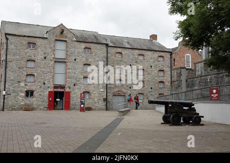 Ingresso al castello di King Johns a Limerick Foto Stock