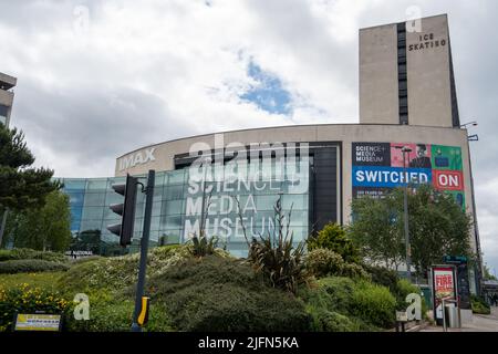 Vista del National Science and Media Museum nel centro di Bradford, Regno Unito. Foto Stock