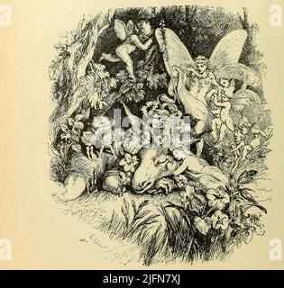 A Midsummer Night's Dream from the book' un'edizione d'arte di Shakespeare, classificata come commedie, tragedie, storie e sonetti, ciascuna parte disposta in ordine cronologico, includendo anche una lista di citazioni familiari'; Di Charles e Mary Lamb, e Mary Seymour, illustrato da Sir John Gilbert Data di pubblicazione 1889 Editore Chicago, casa editrice U. S. Foto Stock