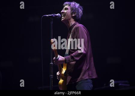 Il musicista e compositore Manchester indie Johnny Marr si esibisce presso l'Old Trafford Cricket Ground di Manchester il 25 settembre 2021 supportando i Courteeners presentando: Johnny Marr dove: Manchester, Regno Unito quando: 25 set 2021 credito: Graham Finney/WENN Foto Stock