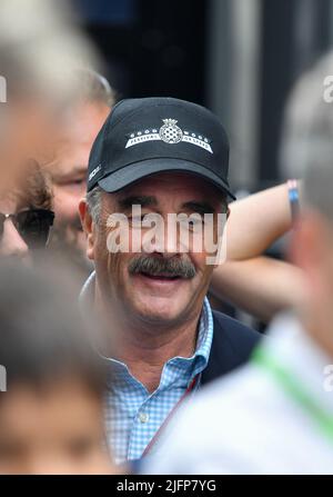 Silverstone, Regno Unito. 02nd luglio 2022. SILVERSTONE, Inghilterra, 02. LUGLIO 2022; Nigel Mansell, ex pilota F1, credito: SPP Sport Press Foto. /Alamy Live News Foto Stock