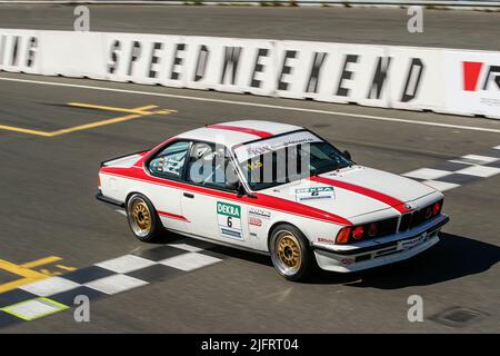 Norimberga, Germania. 03rd luglio 2022. Nurnberg: DTM Norisring 2022 on July, 3, 2022, (Photo by Hoch Zwei) DTM Classic Cup: OLAF MANTHEY, BMW 635CSI/dpa/Alamy Live News Foto Stock