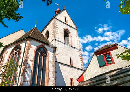 La chiesa Leonhardskirche del Lohnhof a Basilea, Svizzera Foto Stock