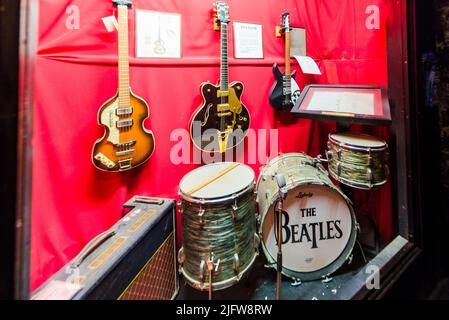 The Cavern Club in Mathew St. Liverpool, Merseyside, Inghilterra, Regno Unito Foto Stock