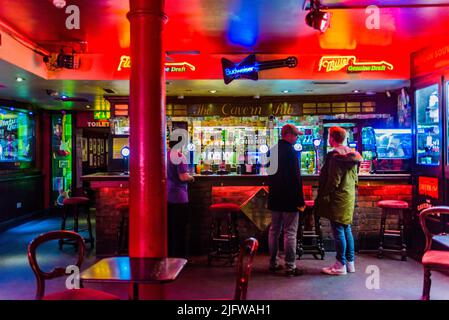 Cavern Pub a Mathew St. Liverpool, Merseyside, Inghilterra, Regno Unito Foto Stock