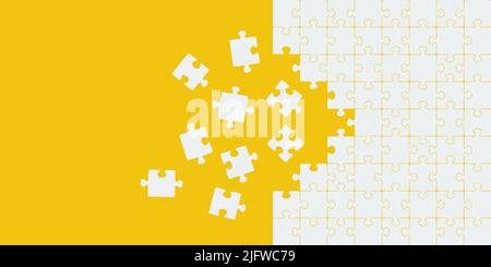 Puzzle icona sfondo semplice design Illustrazione Vettoriale