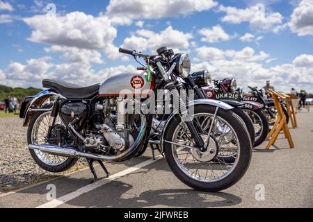 1950s BSA Motorbike in mostra a Shuttleworth Foto Stock