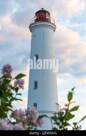 Il vecchio faro di Marjaniemi a Hailuodo, Finlandia Foto Stock