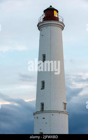 Il vecchio faro di Marjaniemi a Hailuodo, Finlandia Foto Stock