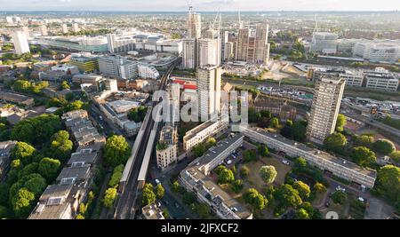 Lancaster West Estate, North Kensington a Londra, Inghilterra Foto Stock