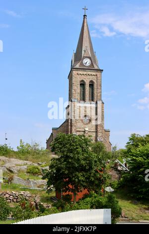 Chiesa di Fjällbacka nel giugno 2022 Foto Stock