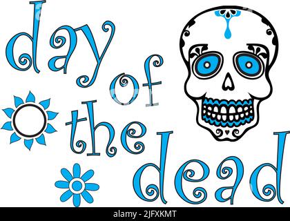 Il giorno dei morti Graphic Illustrazione Vettoriale