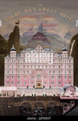 HOTEL POSTER, il GRAND HOTEL DI BUDAPEST, 2014 Foto Stock